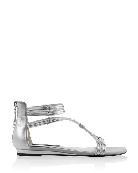 Silver Gladiator Sandals - White House | Black Market