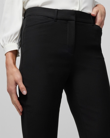 Shop White House Black Market Slim Bootcut Comfort Stretch Pants In Black