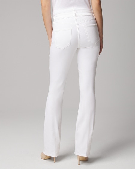 Shop White House Black Market High-rise Skinny Flare Jeans In White
