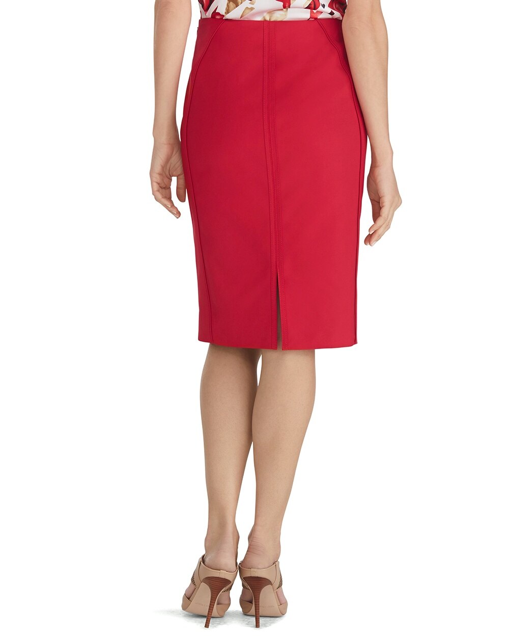 Red Pencil Skirt - White House Black Market