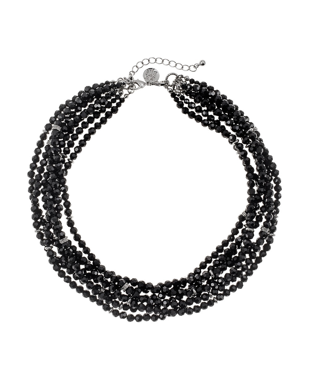 Black Bead Multi Row Necklace - Shop Women's Jewelry - Necklaces ...