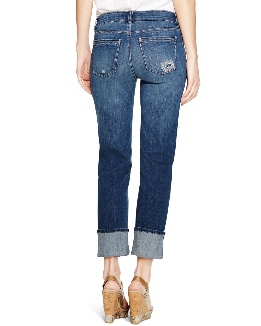 Dark Wash Straight Crop Jeans - Shop Women's Skinny Jeans - Slim Fit ...