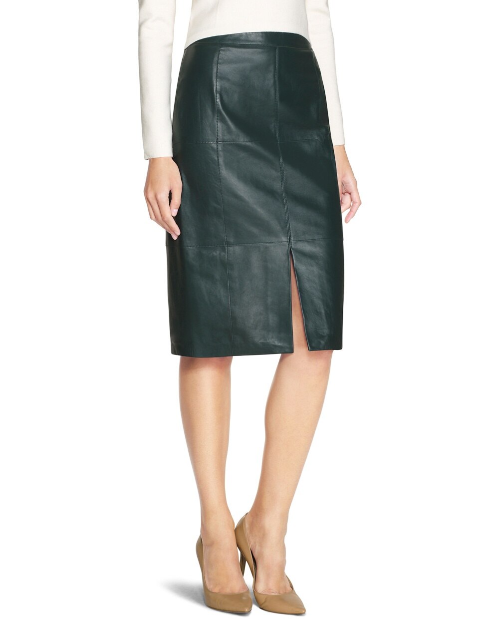 Leather Pencil Skirt - White House Black Market