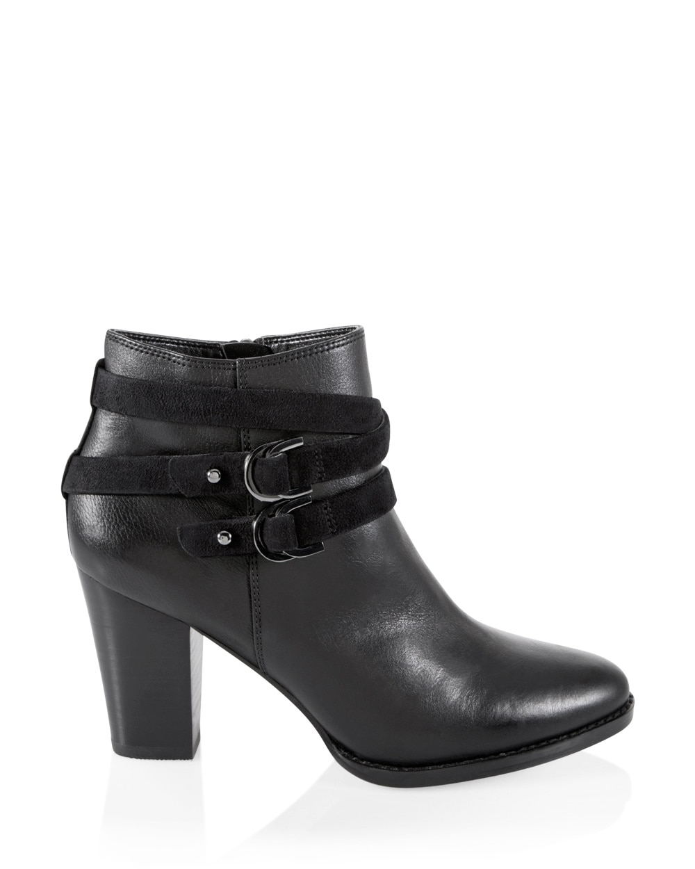 Leather Moto Ankle Boots - White House Black Market
