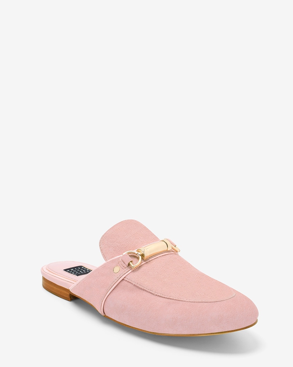 Pink Suede Flat Mules - White House 