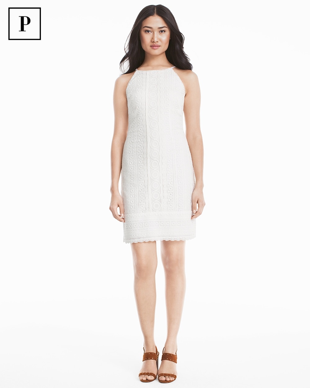 simple white shift dress