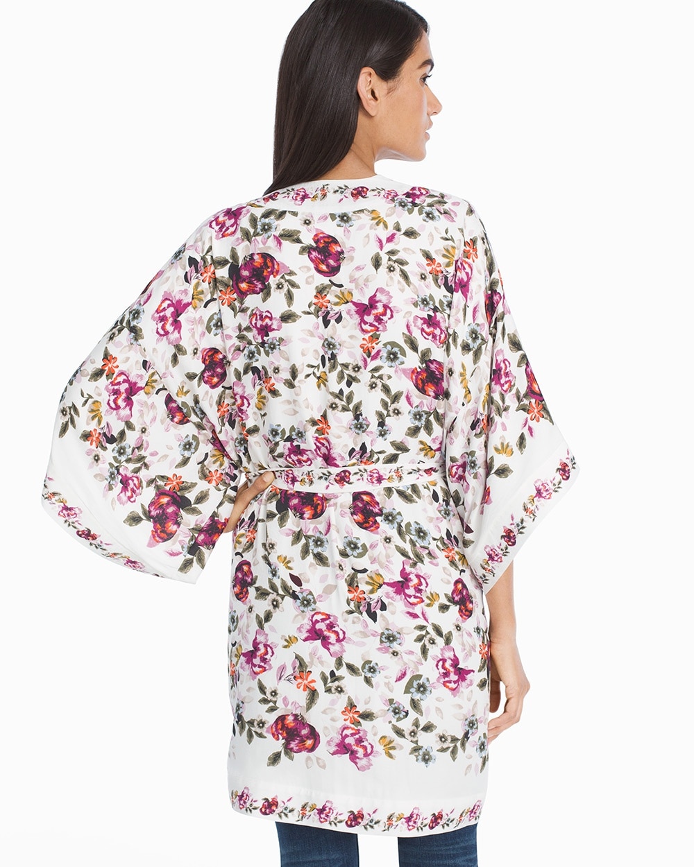 Floral Printed Kimono - White House Black Market
