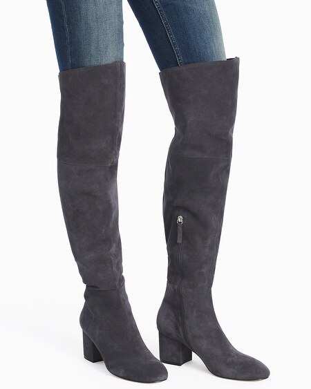 Suede Over-the-Knee Boots - White House Black Market