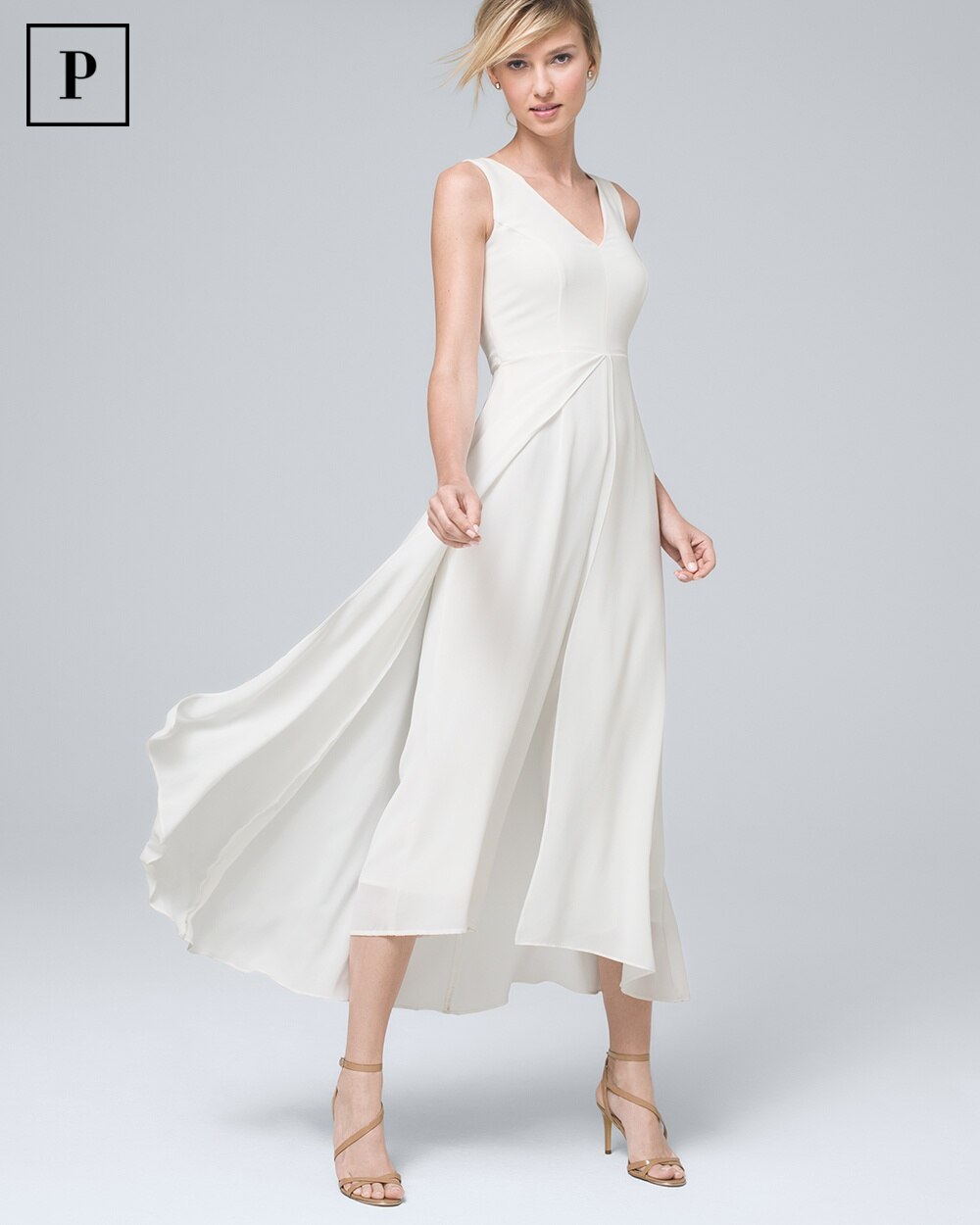 petite white gown