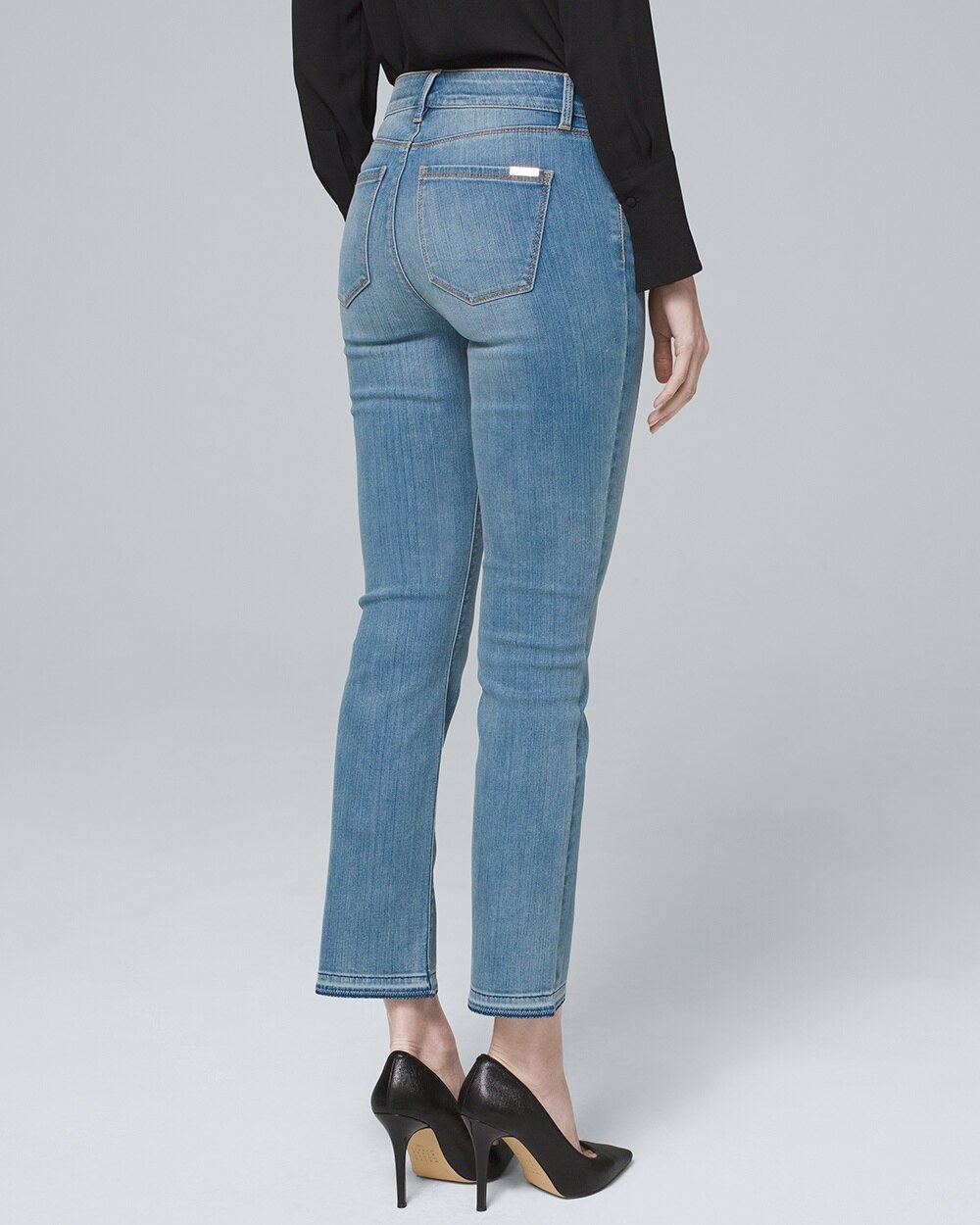 Mid-Rise Crop Flare Jeans - White House Black Market
