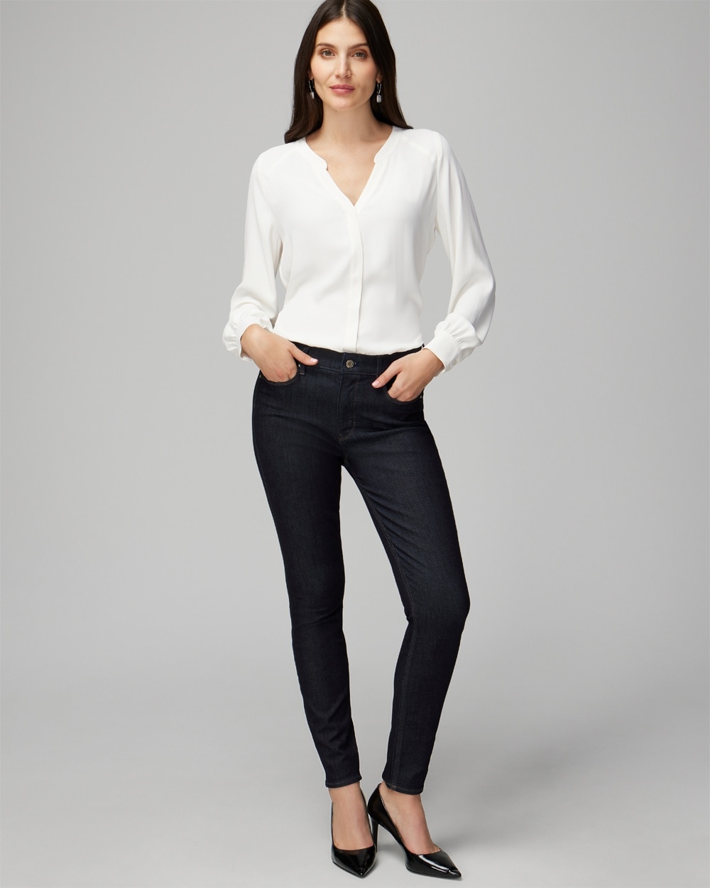 Ultimate Sculpt High-Rise Skinny Ankle Jeans