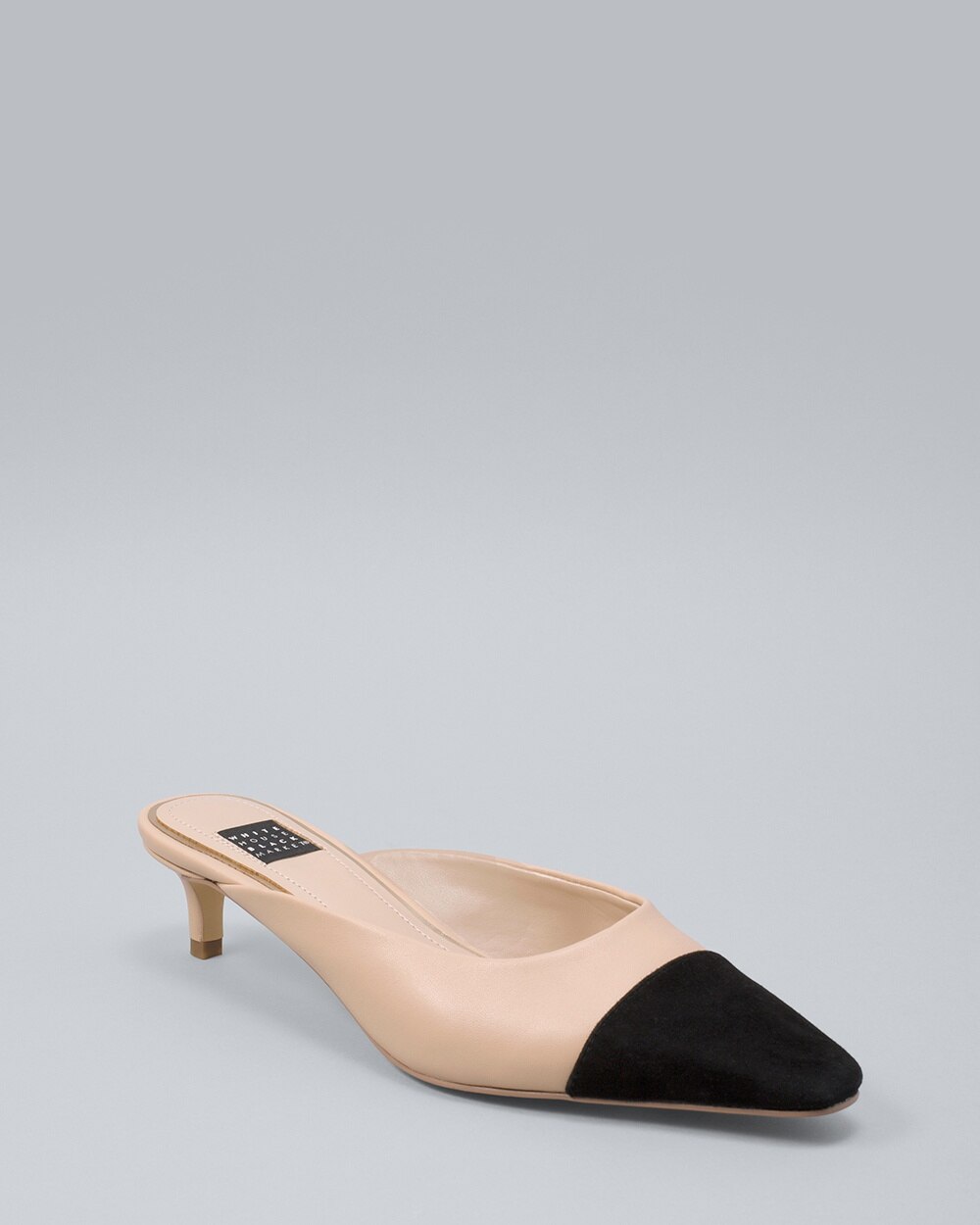 Colorblock Leather Mules