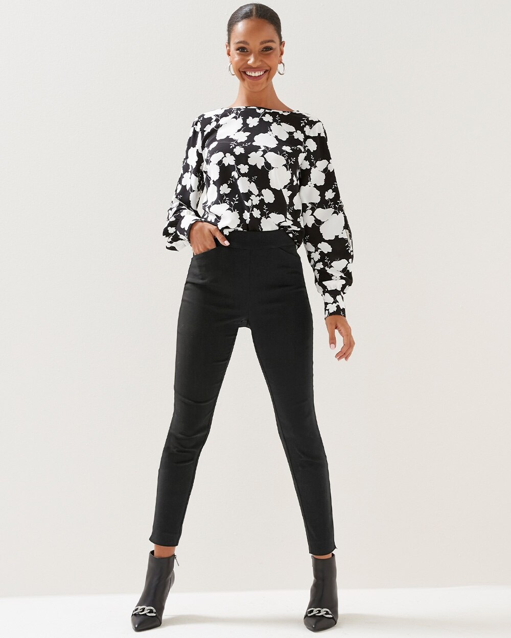 Outlet WHBM Pull-On Skinny Ankle Pants