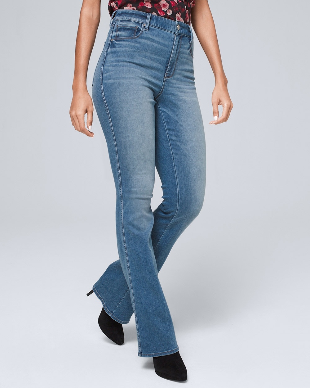 curvy fit flare jeans