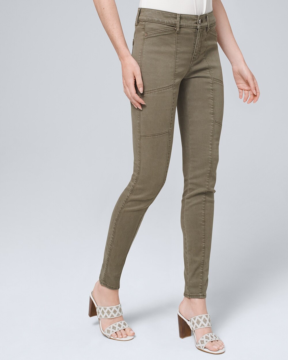 Mid-Rise Skinny Ankle Pants