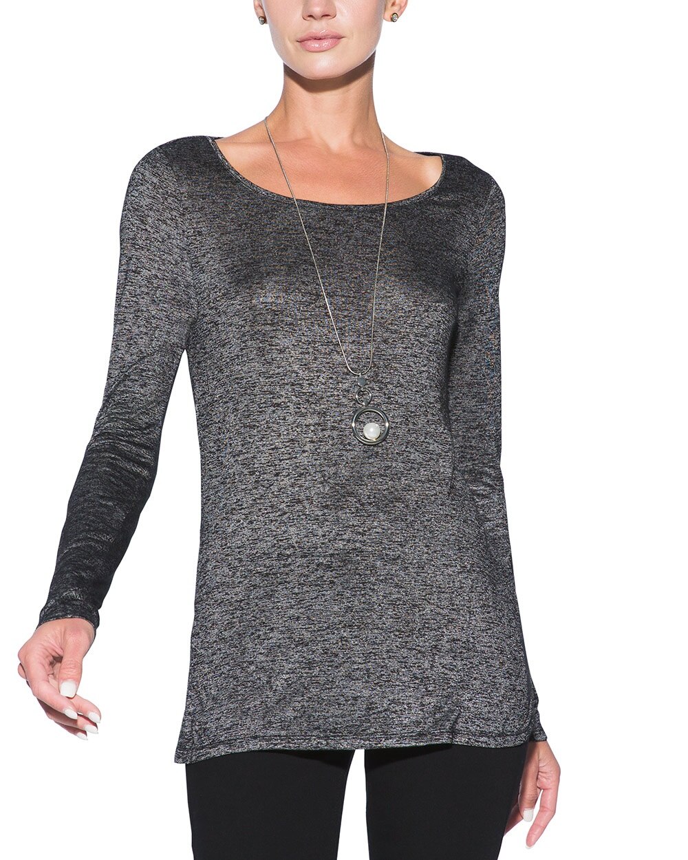 Outlet WHBM Scoop-Neck Long-Sleeve Tee