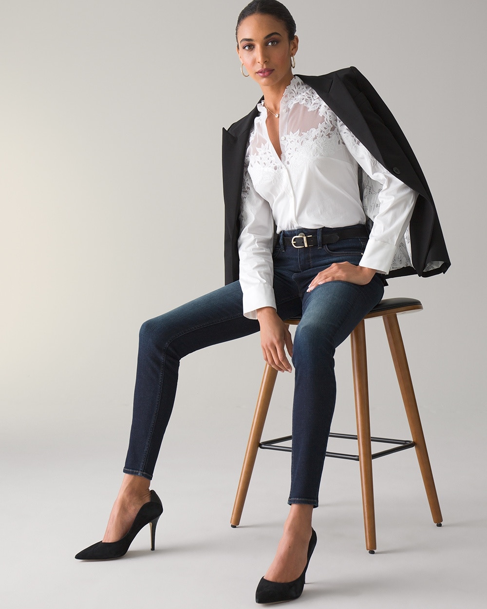 High-Rise Everyday Soft Denim\u2122 Super Skinny Jeans video preview image, click to start video