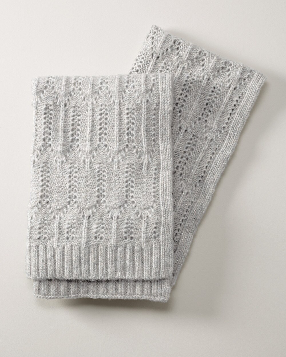Pointelle Knit Scarf