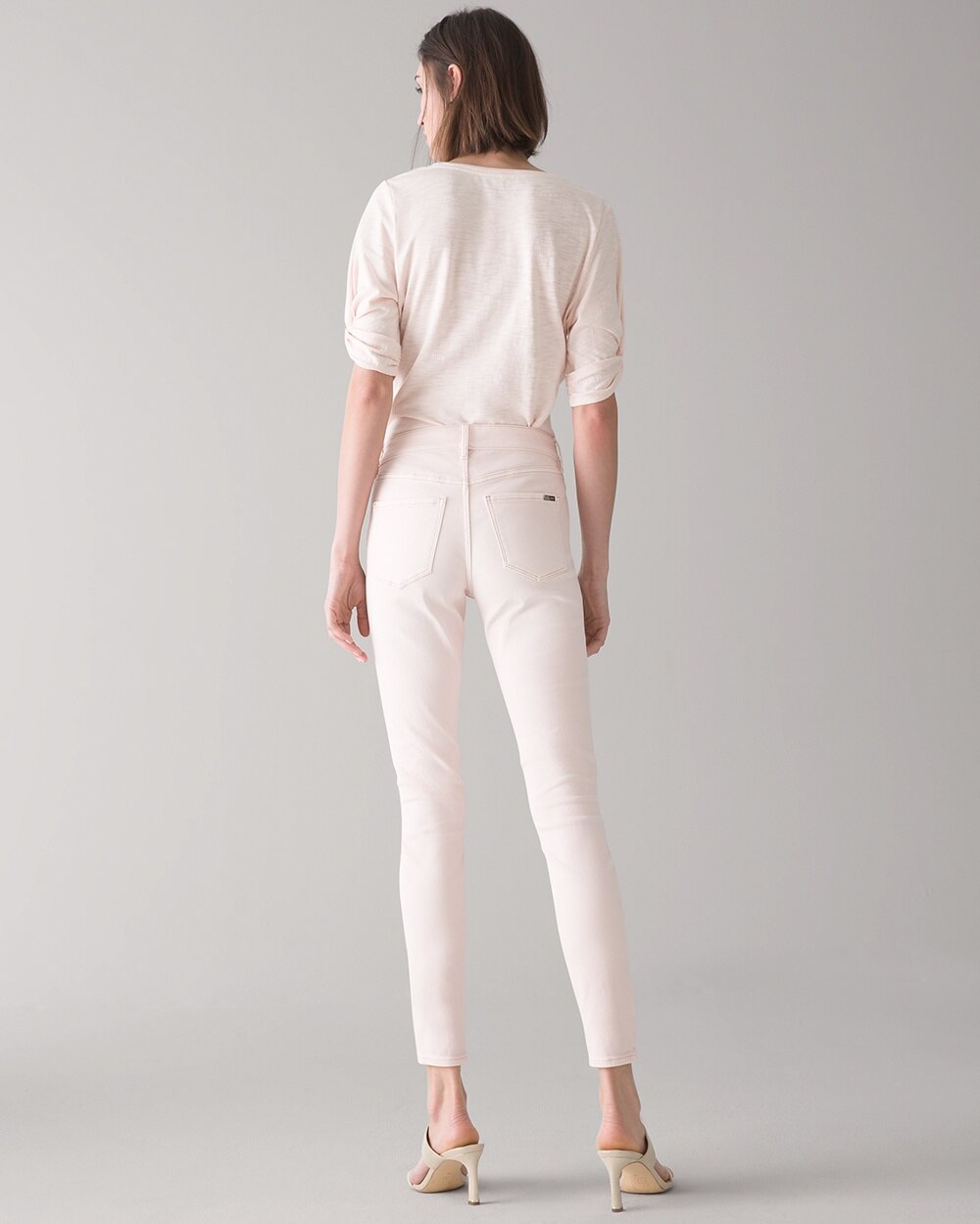 Mid-Rise Tinted Skinny Ankle Jeans - White House Black Market