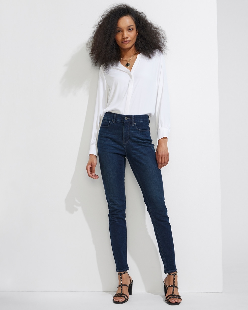 Outlet WHBM High-Rise Essential Slimmer\u00AE Skinny Jeans