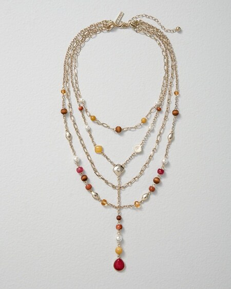 White House Black Market Rhinestone necklace  Retail $99 Brand New 