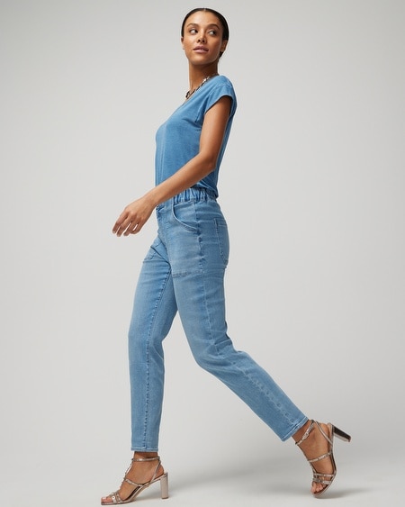 Extra High Rise Relaxed Tapered Ankle Jeans