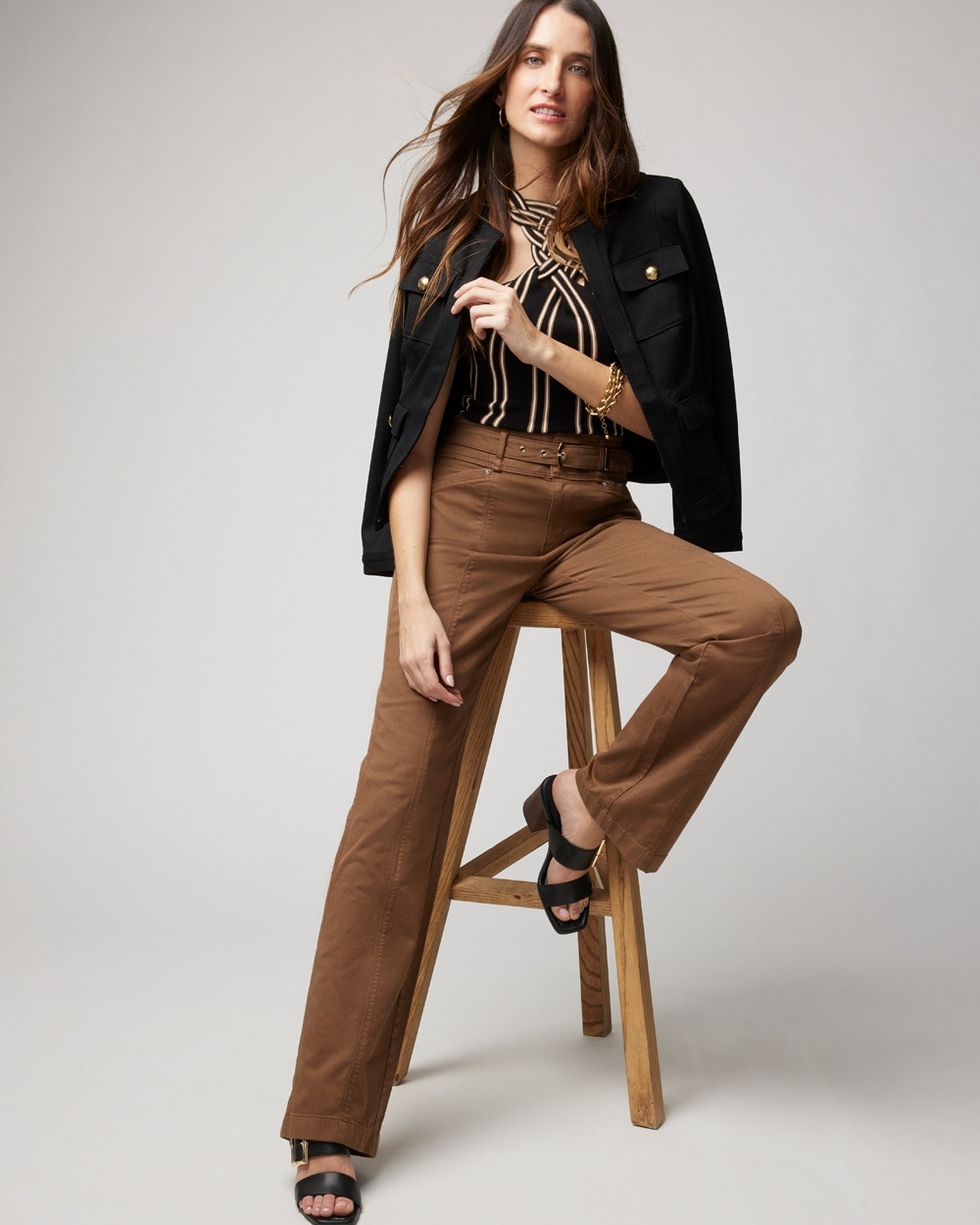Pret Extra High-Rise Belted Trouser Pant video preview image, click to start video