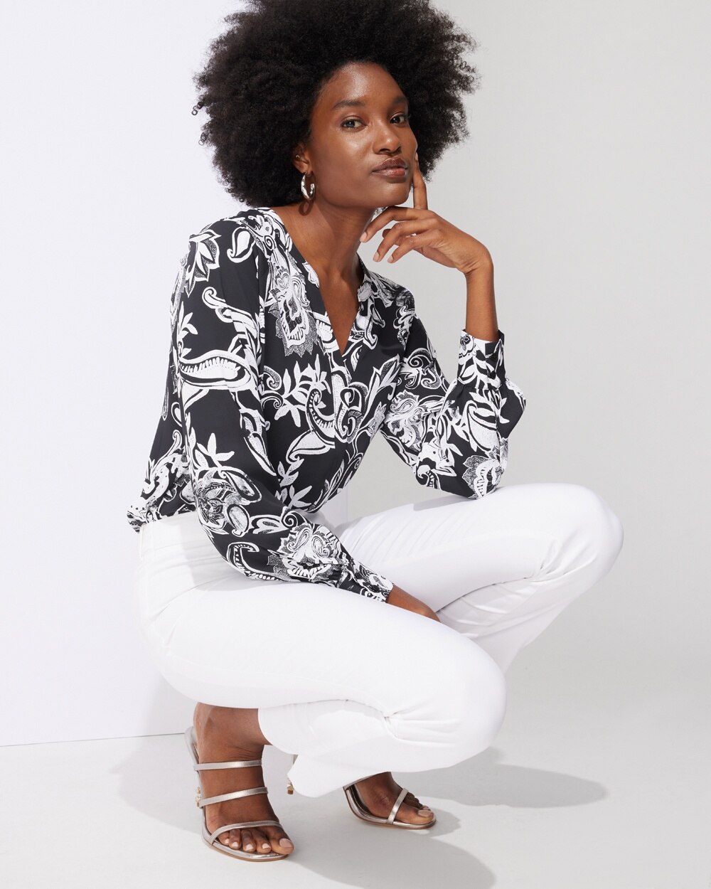 Outlet WHBM Soft Button-Down Shirt