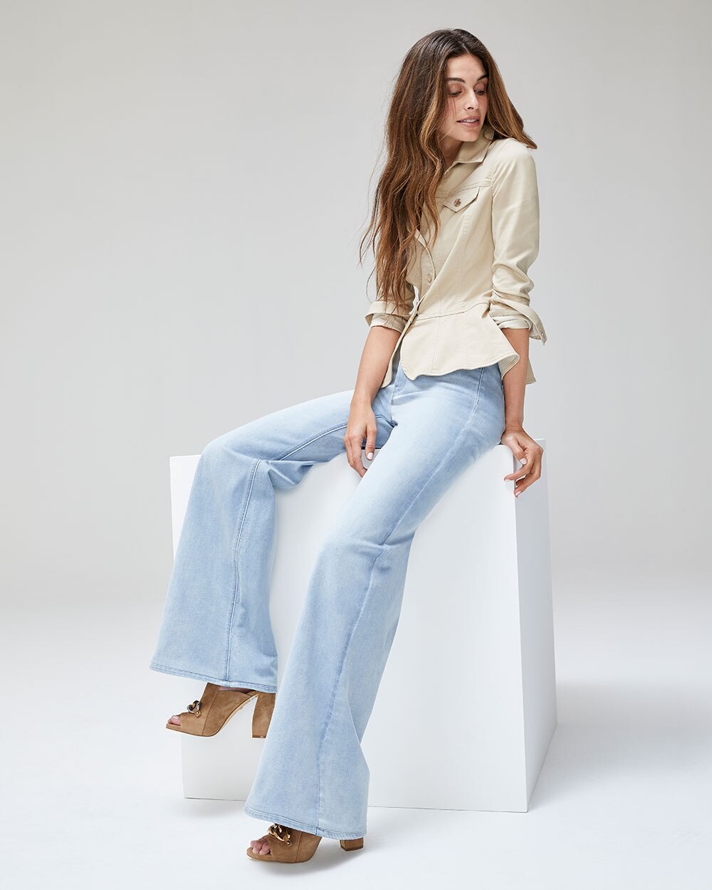 Outlet WHBM High-Rise Wide-Leg Jeans