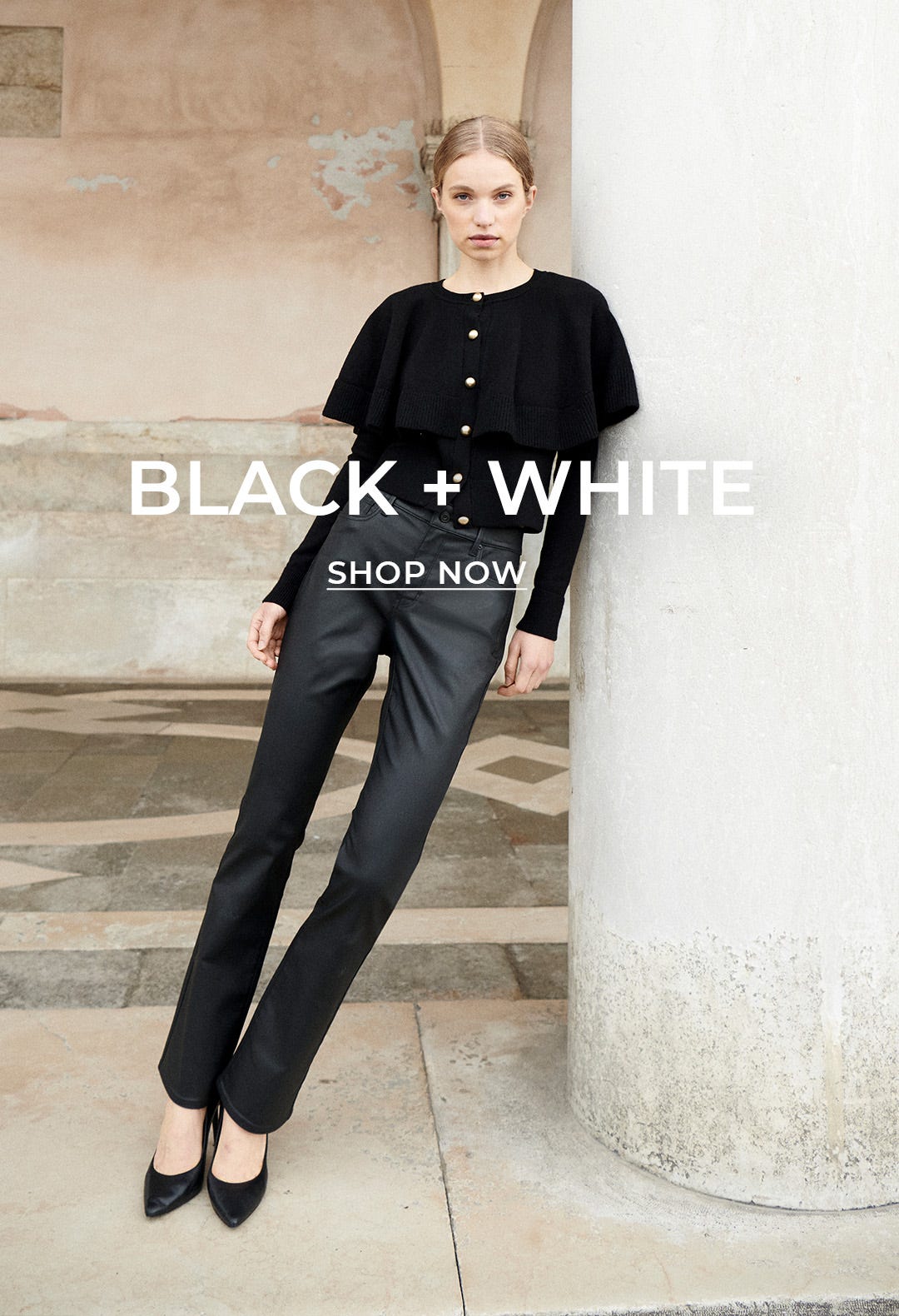 black + white