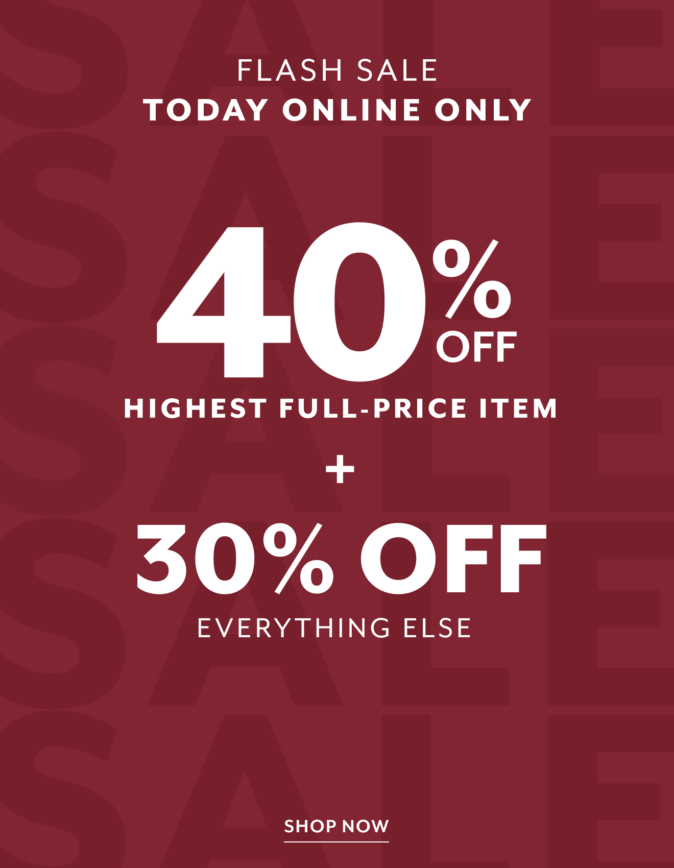 40 SALE