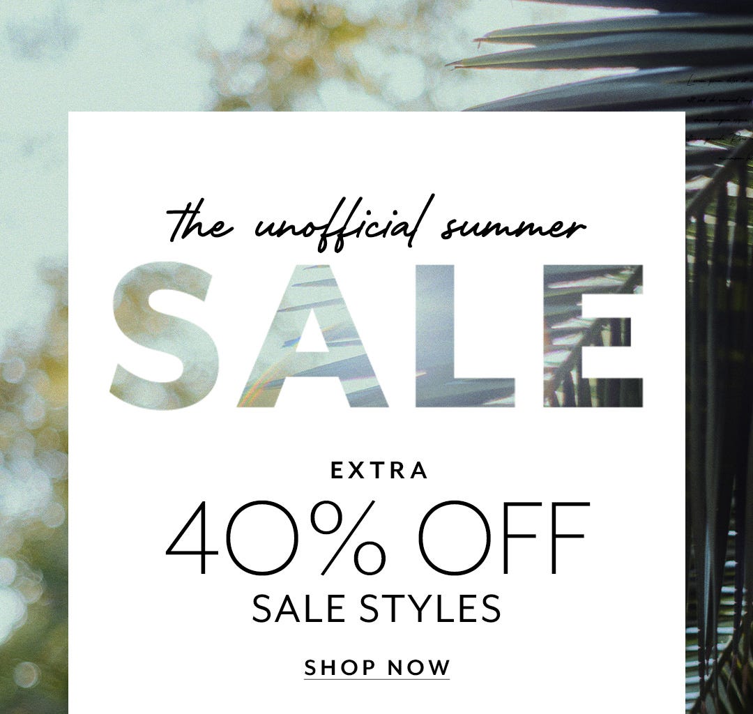 40% Off Extra Sale