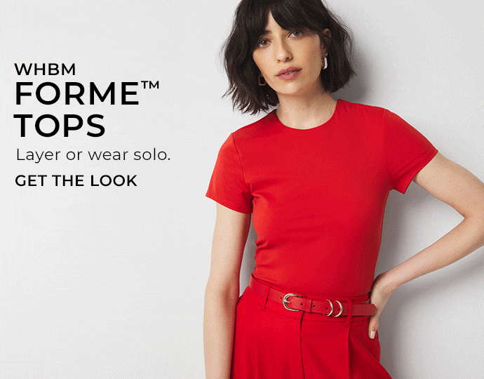 WHBM Forme Tops