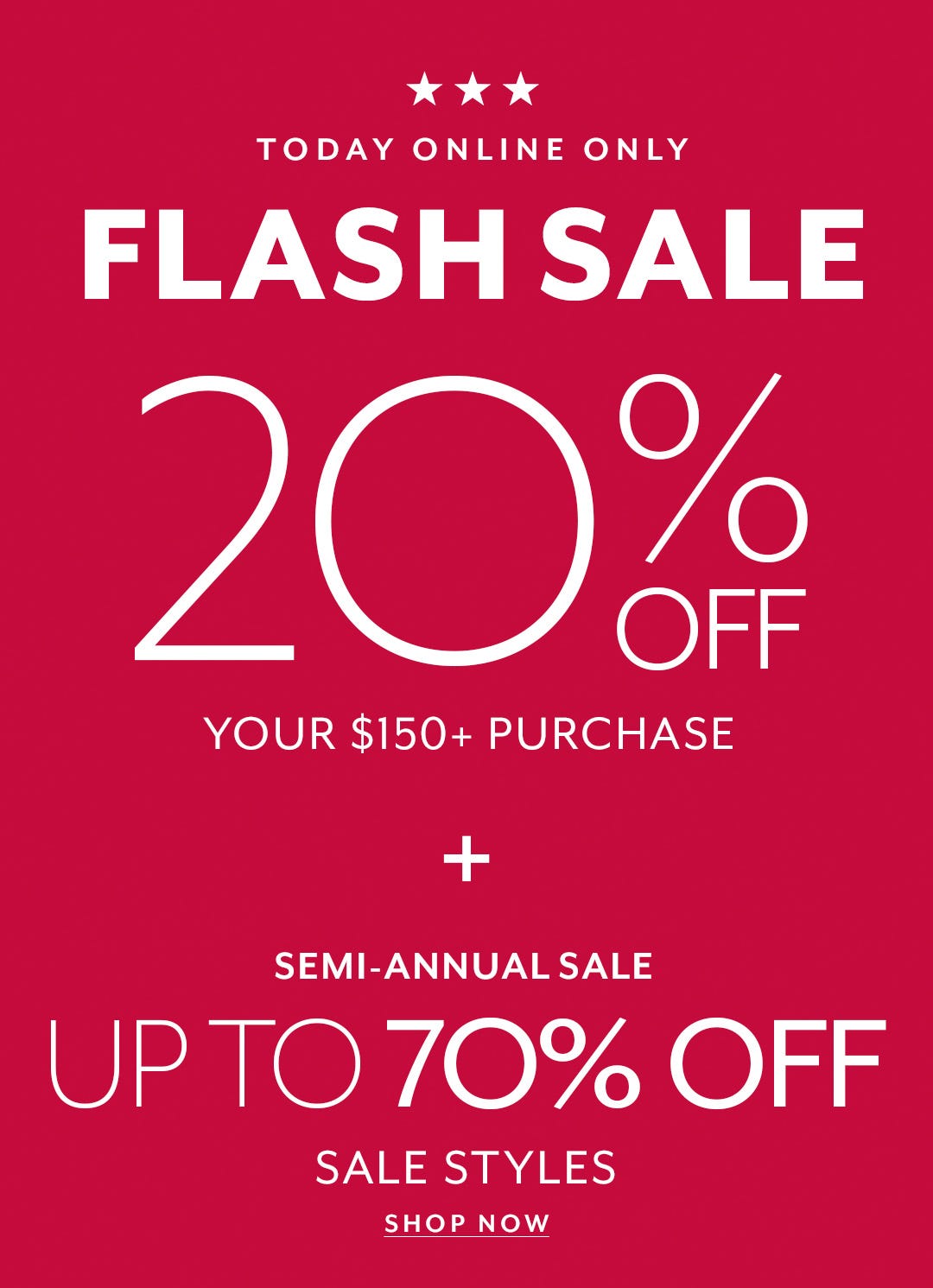 Mobile 20% Off $150+ Purchase