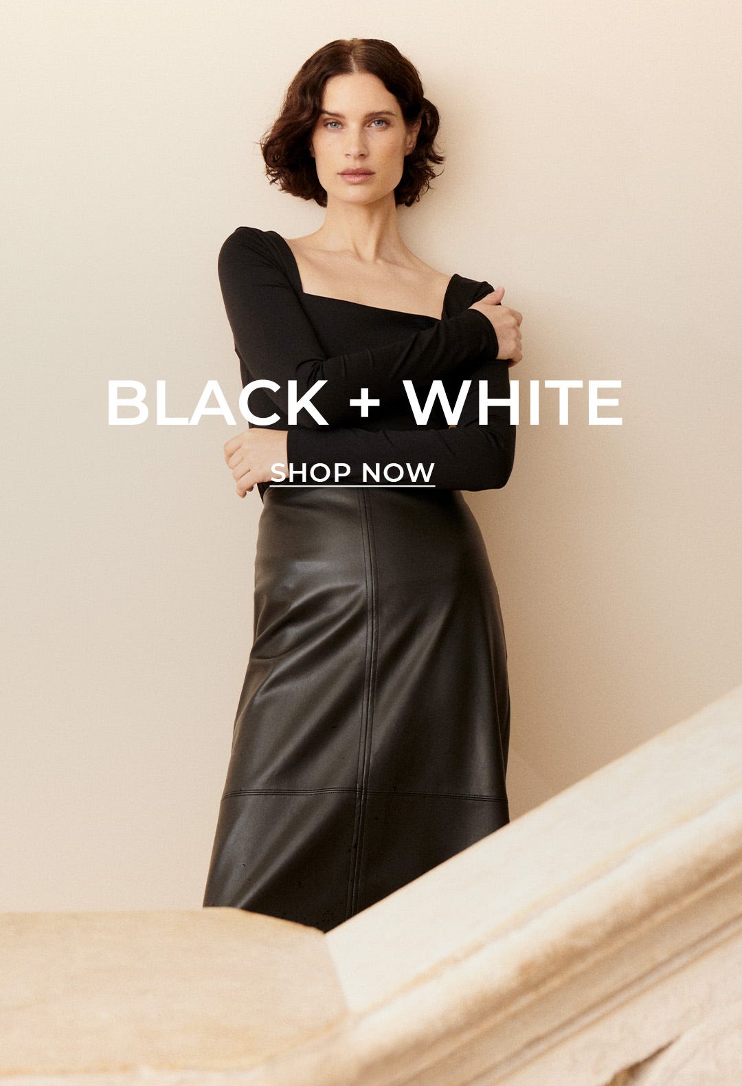 black +  white