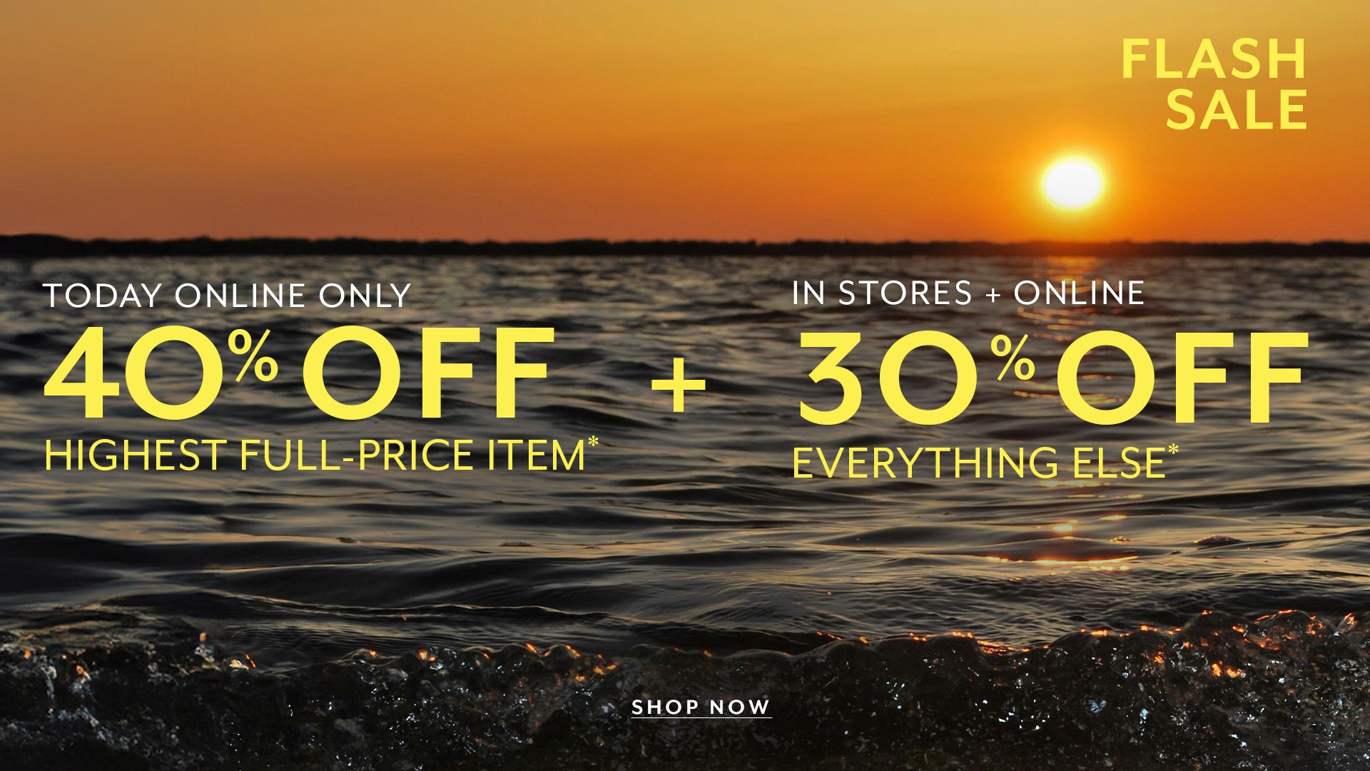 40% Off HPI and 30% off Everything else