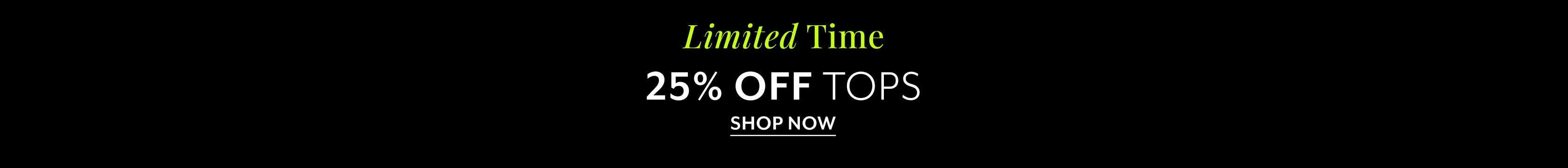25% Off Tops DSK