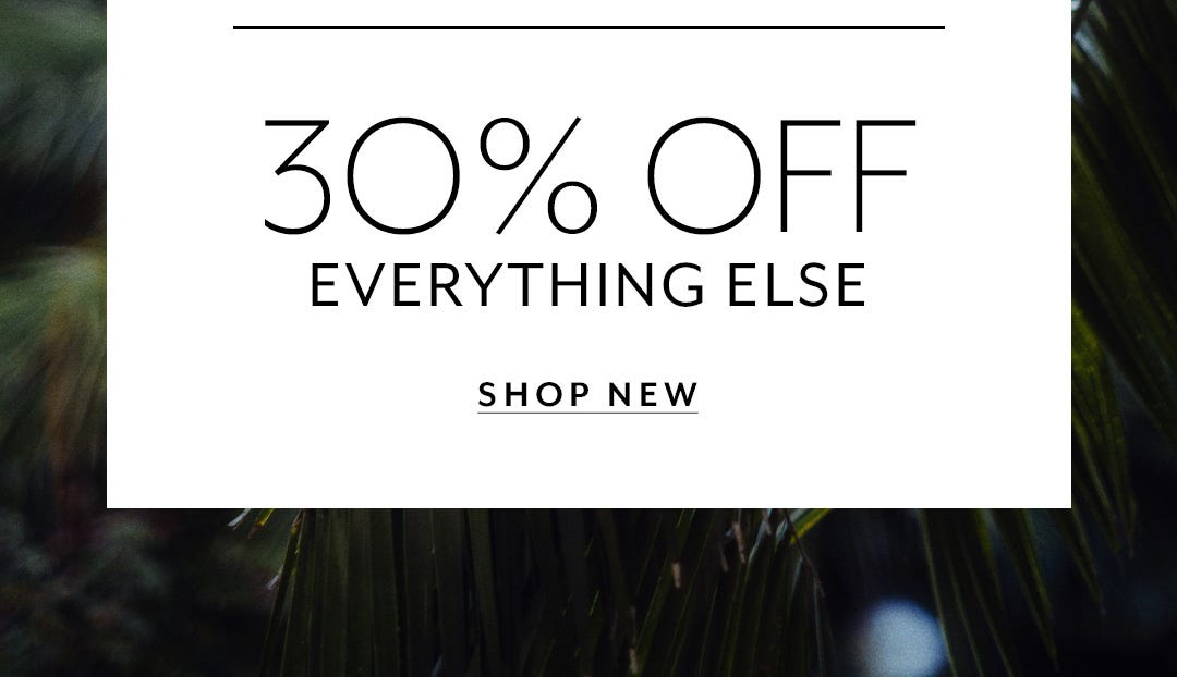 30% Off Everything Else