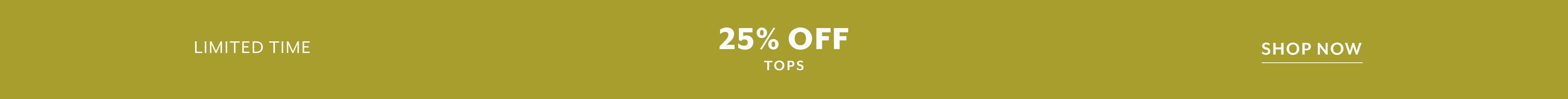 25 OFF TOPS