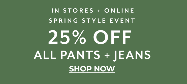 Mobile 25% Off Pants and Jeans