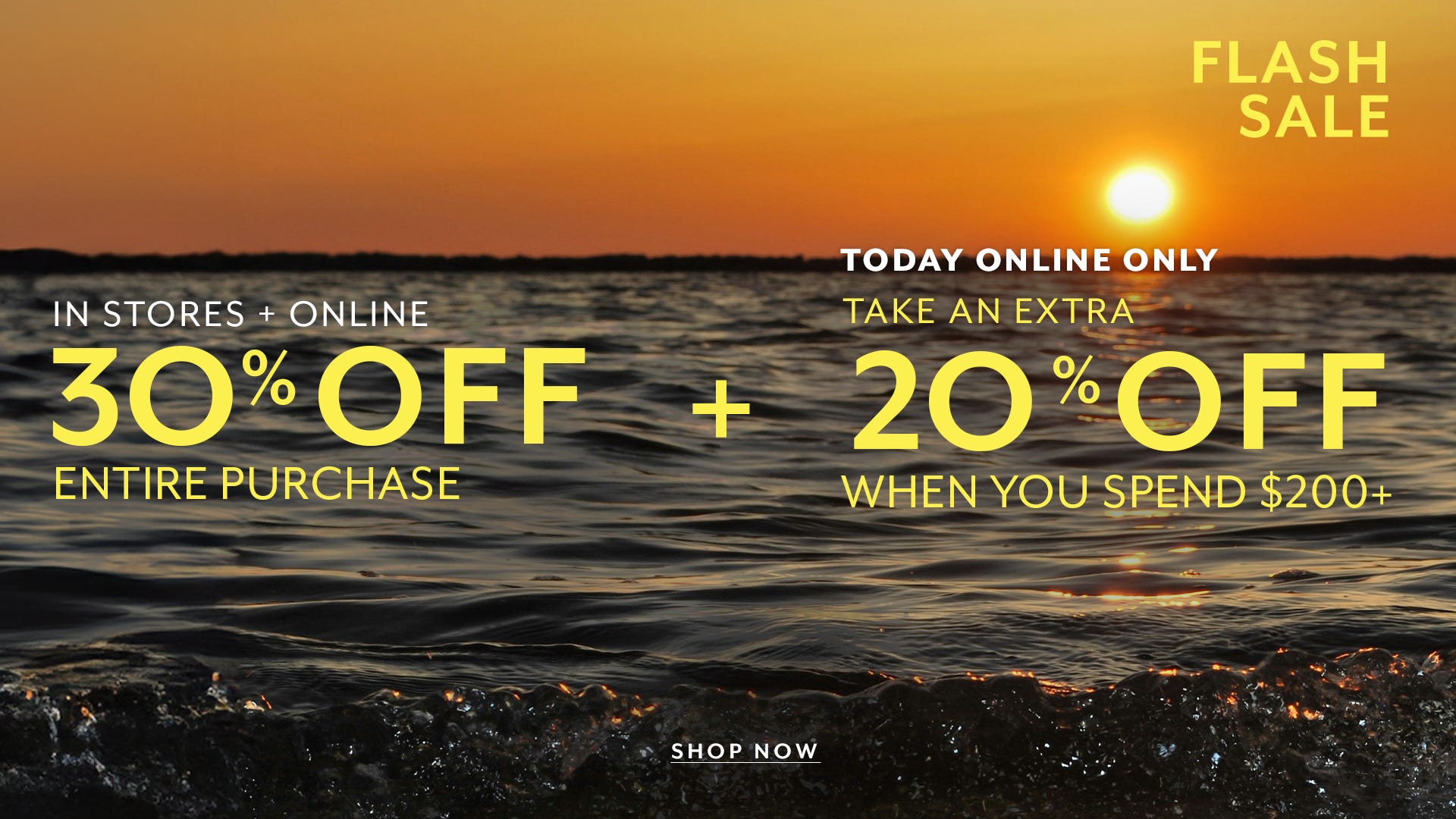 30% Off EP and 20% Off when you spend $200