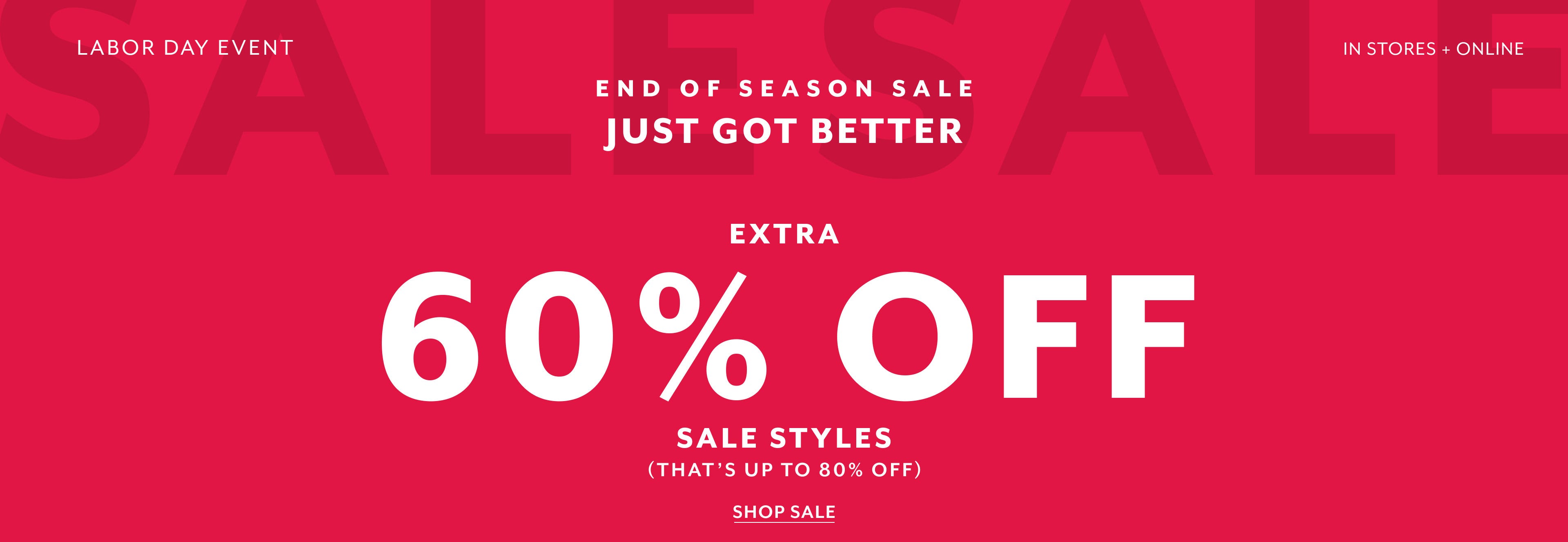 extra 60 off new