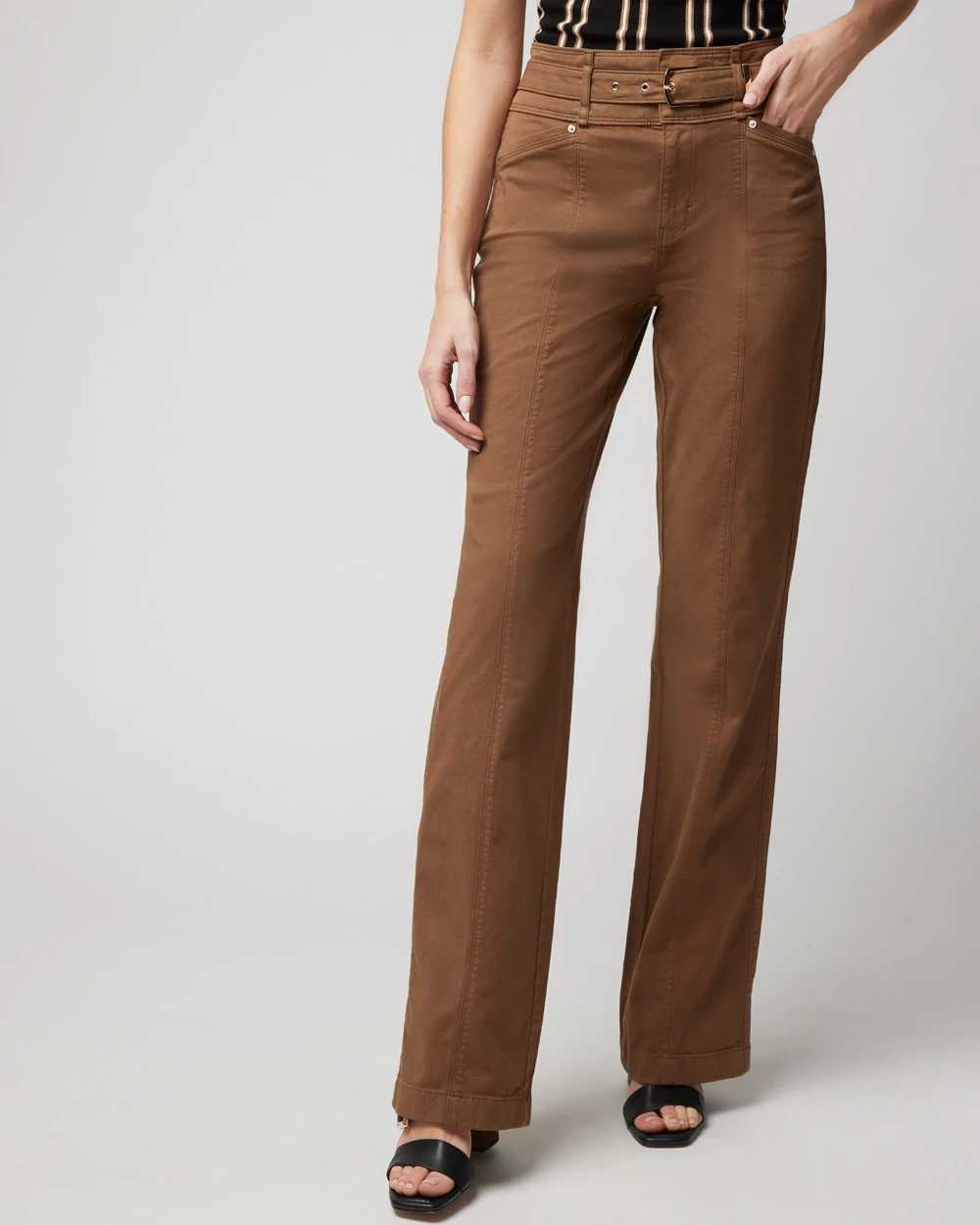 Extra High-Rise Belted Trouser Pant click to view larger image.