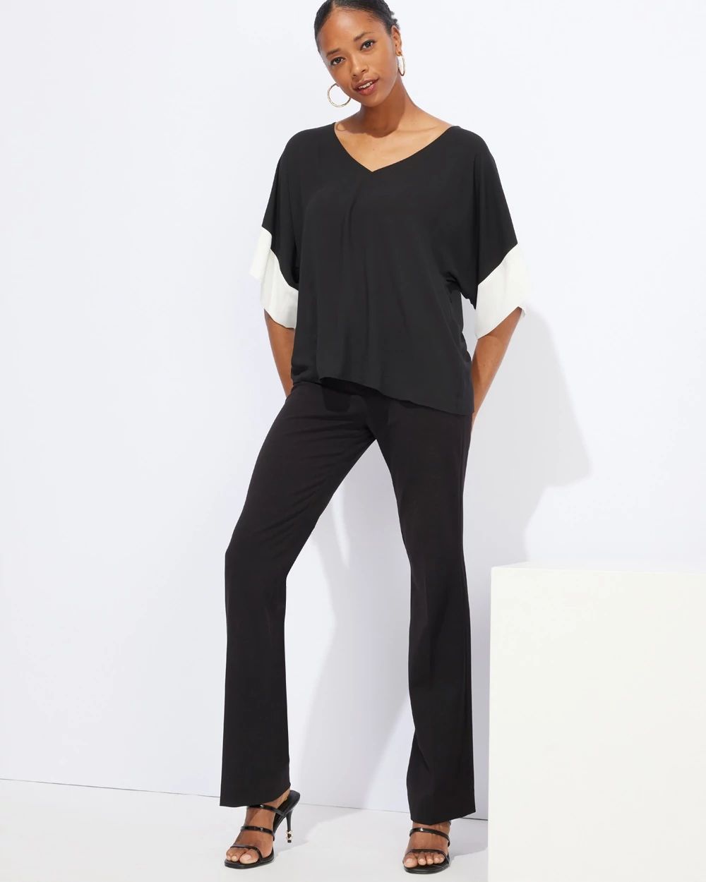 Outlet WHBM Colorblock Kimono Top