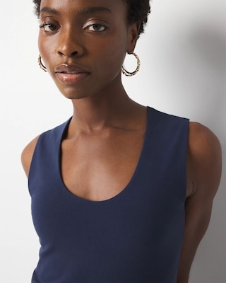 WHBMFORME™ All Ways Stretch Scoop Neck Shell click to view larger image.