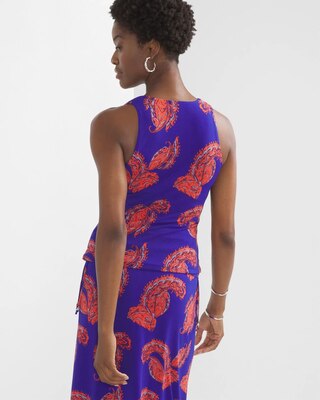 Printed Cutout Halter Top click to view larger image.