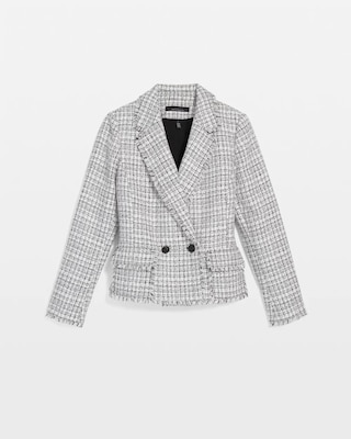Petite Cropped Tweed Jacket click to view larger image.
