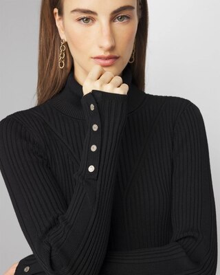 Ribbed Turtleneck Sweater click to view larger image.