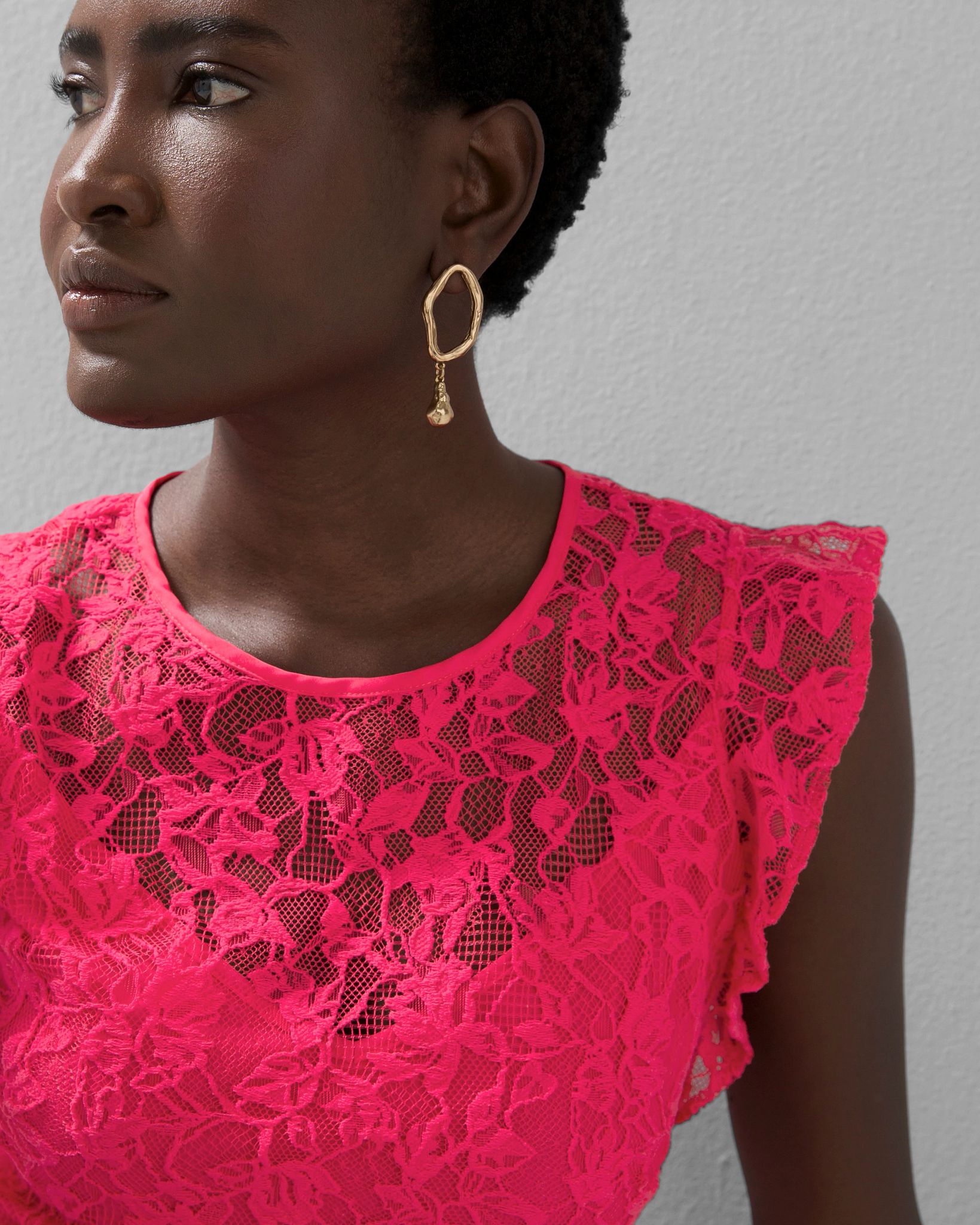 Sleeveless Lace Top