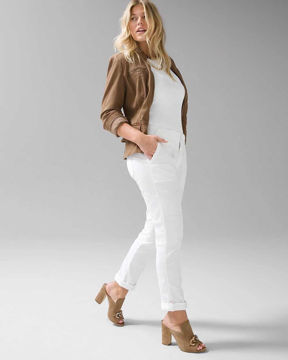 White house black outlet market crop pants